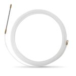 nylon fish tape Ø3mm with fixed terminals|Nylon f3 white detail1|Nylon f3 white detail2 1