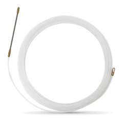 nylon fish tape Ø3mm with fixed terminals|Nylon f3 white detail1|Nylon f3 white detail2 1