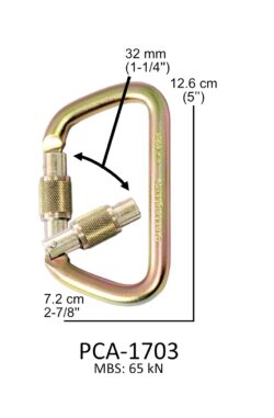 BIA-1703 Καραμπίνερ αφαλείας 65kN - Image 2